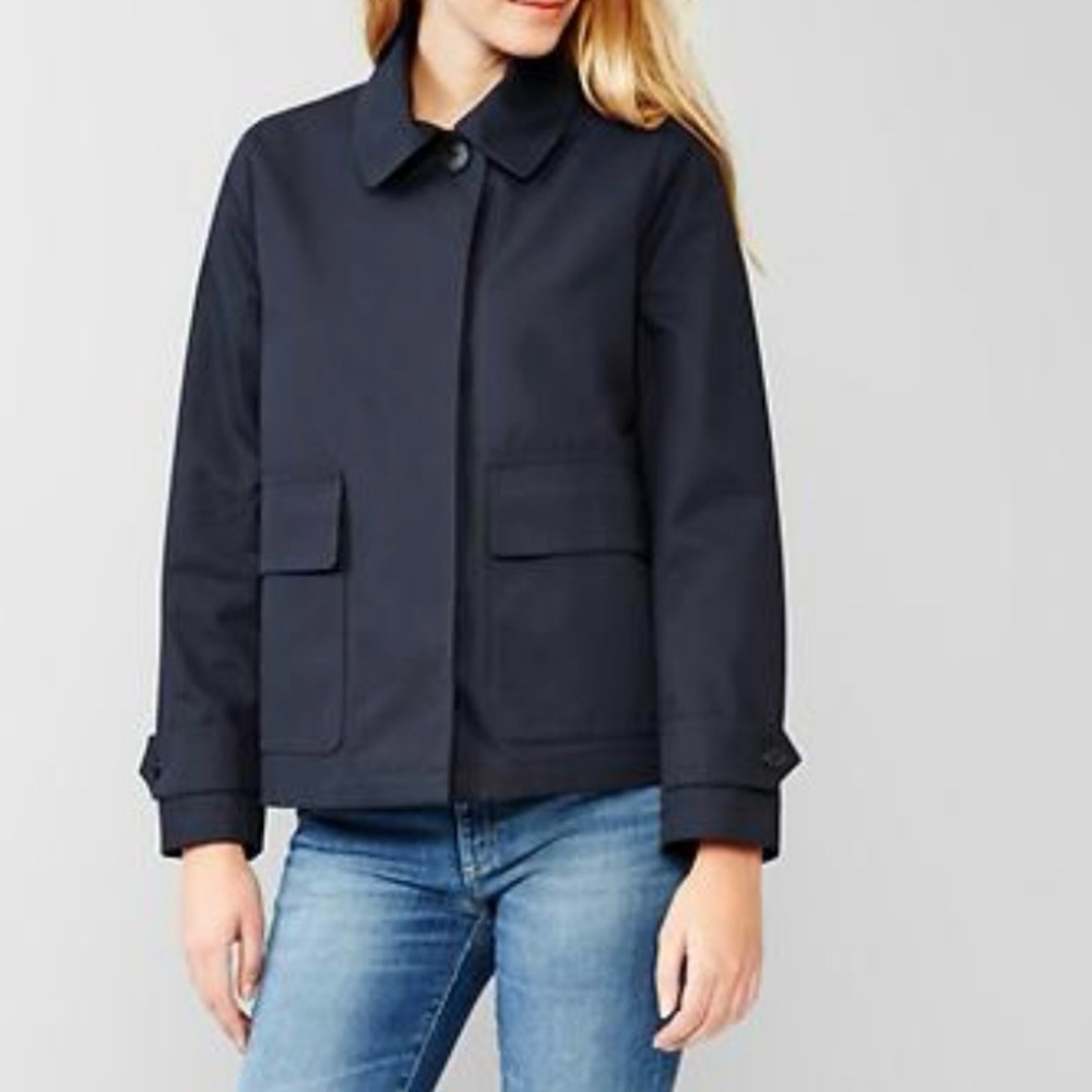 EUC Navy Blue Short Mac XS Petite GAP Coat